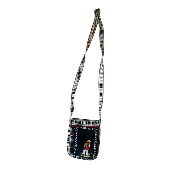 Handmade guatamalen crossbody small pouch bag - Picture 1 of 4